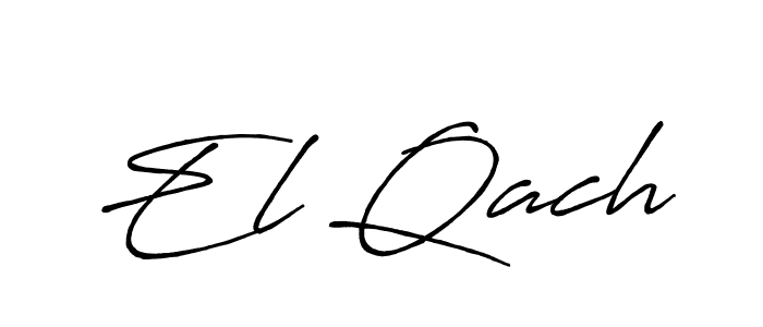 Design your own signature with our free online signature maker. With this signature software, you can create a handwritten (Antro_Vectra_Bolder) signature for name El Qach. El Qach signature style 7 images and pictures png