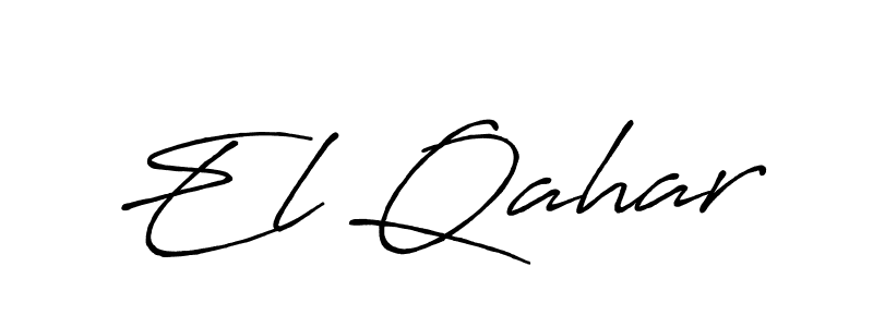 You should practise on your own different ways (Antro_Vectra_Bolder) to write your name (El Qahar) in signature. don't let someone else do it for you. El Qahar signature style 7 images and pictures png