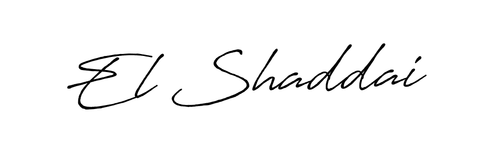 Make a beautiful signature design for name El Shaddai. With this signature (Antro_Vectra_Bolder) style, you can create a handwritten signature for free. El Shaddai signature style 7 images and pictures png