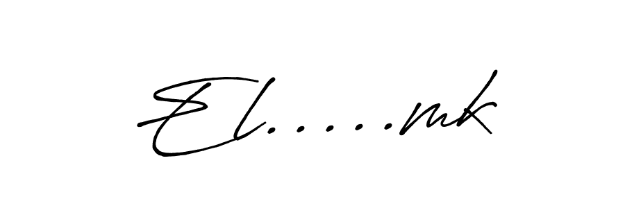Design your own signature with our free online signature maker. With this signature software, you can create a handwritten (Antro_Vectra_Bolder) signature for name El.....mk. El.....mk signature style 7 images and pictures png