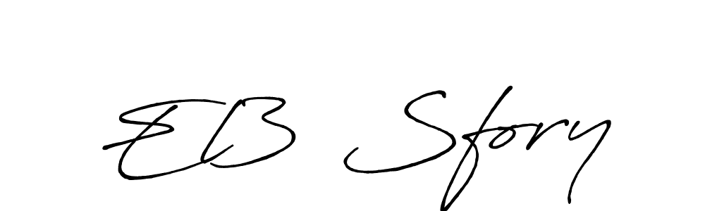 How to make El3  Sfory name signature. Use Antro_Vectra_Bolder style for creating short signs online. This is the latest handwritten sign. El3  Sfory signature style 7 images and pictures png