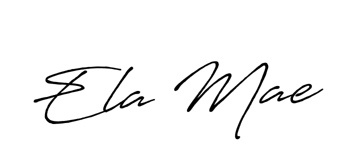 Make a beautiful signature design for name Ela Mae. With this signature (Antro_Vectra_Bolder) style, you can create a handwritten signature for free. Ela Mae signature style 7 images and pictures png