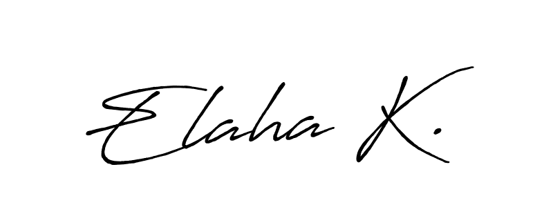 How to Draw Elaha K. signature style? Antro_Vectra_Bolder is a latest design signature styles for name Elaha K.. Elaha K. signature style 7 images and pictures png