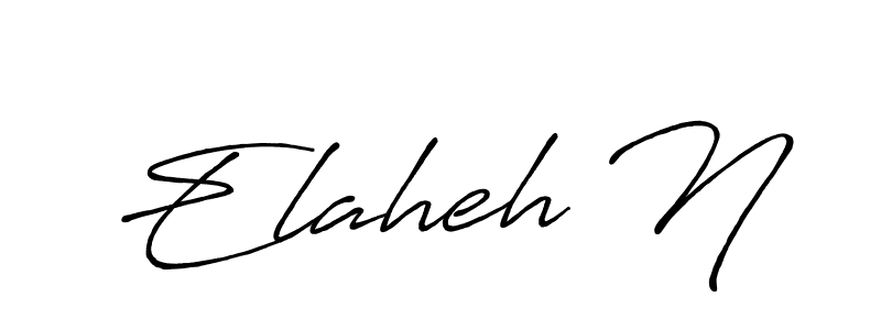 Elaheh N stylish signature style. Best Handwritten Sign (Antro_Vectra_Bolder) for my name. Handwritten Signature Collection Ideas for my name Elaheh N. Elaheh N signature style 7 images and pictures png