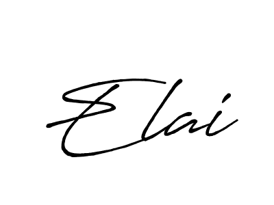 Create a beautiful signature design for name Elai. With this signature (Antro_Vectra_Bolder) fonts, you can make a handwritten signature for free. Elai signature style 7 images and pictures png