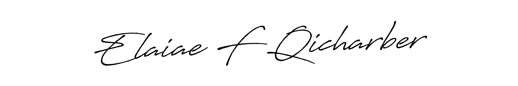 Similarly Antro_Vectra_Bolder is the best handwritten signature design. Signature creator online .You can use it as an online autograph creator for name Elaiae F Qicharber. Elaiae F Qicharber signature style 7 images and pictures png