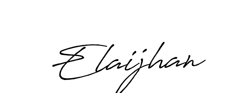 Make a beautiful signature design for name Elaijhan. With this signature (Antro_Vectra_Bolder) style, you can create a handwritten signature for free. Elaijhan signature style 7 images and pictures png