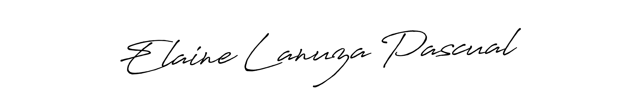 Use a signature maker to create a handwritten signature online. With this signature software, you can design (Antro_Vectra_Bolder) your own signature for name Elaine Lanuza Pascual. Elaine Lanuza Pascual signature style 7 images and pictures png