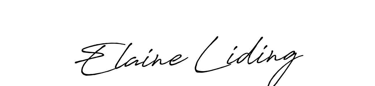 Here are the top 10 professional signature styles for the name Elaine Liding. These are the best autograph styles you can use for your name. Elaine Liding signature style 7 images and pictures png