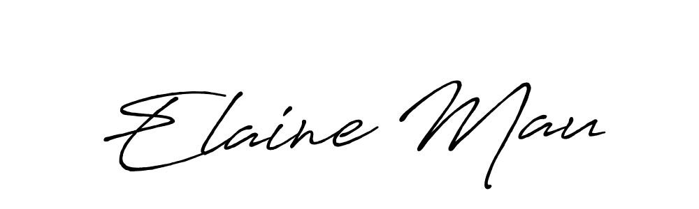 Design your own signature with our free online signature maker. With this signature software, you can create a handwritten (Antro_Vectra_Bolder) signature for name Elaine Mau. Elaine Mau signature style 7 images and pictures png