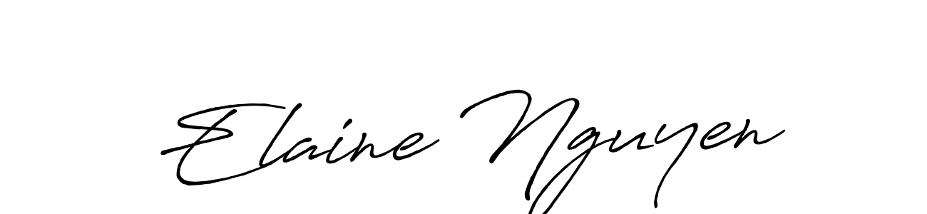 This is the best signature style for the Elaine Nguyen name. Also you like these signature font (Antro_Vectra_Bolder). Mix name signature. Elaine Nguyen signature style 7 images and pictures png