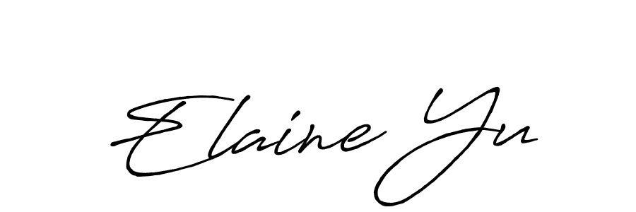 How to make Elaine Yu signature? Antro_Vectra_Bolder is a professional autograph style. Create handwritten signature for Elaine Yu name. Elaine Yu signature style 7 images and pictures png