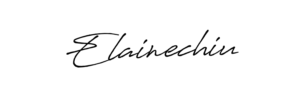 The best way (Antro_Vectra_Bolder) to make a short signature is to pick only two or three words in your name. The name Elainechiu include a total of six letters. For converting this name. Elainechiu signature style 7 images and pictures png