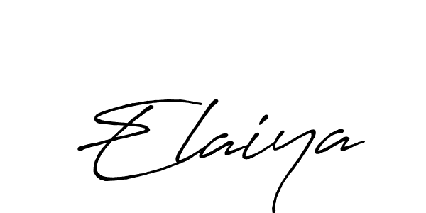 Create a beautiful signature design for name Elaiya. With this signature (Antro_Vectra_Bolder) fonts, you can make a handwritten signature for free. Elaiya signature style 7 images and pictures png