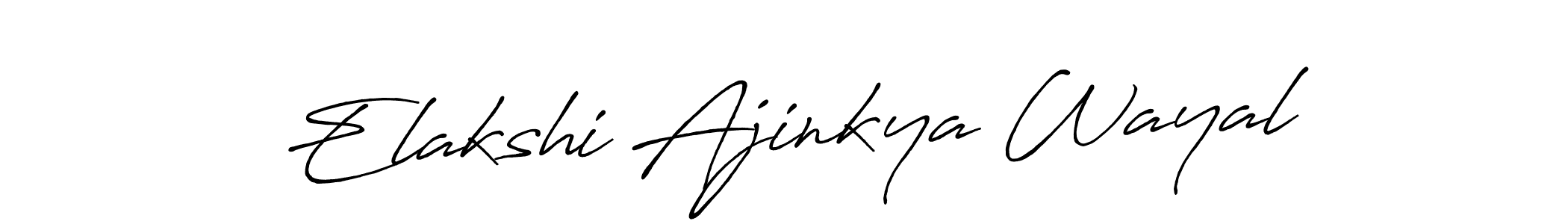 Also You can easily find your signature by using the search form. We will create Elakshi Ajinkya Wayal name handwritten signature images for you free of cost using Antro_Vectra_Bolder sign style. Elakshi Ajinkya Wayal signature style 7 images and pictures png
