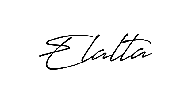 How to make Elalta signature? Antro_Vectra_Bolder is a professional autograph style. Create handwritten signature for Elalta name. Elalta signature style 7 images and pictures png