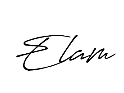 Also we have Elam name is the best signature style. Create professional handwritten signature collection using Antro_Vectra_Bolder autograph style. Elam signature style 7 images and pictures png
