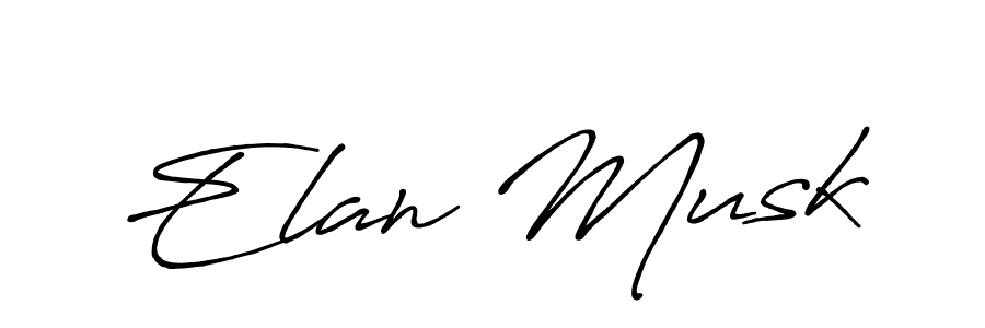 You should practise on your own different ways (Antro_Vectra_Bolder) to write your name (Elan Musk) in signature. don't let someone else do it for you. Elan Musk signature style 7 images and pictures png