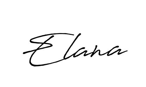 Elana stylish signature style. Best Handwritten Sign (Antro_Vectra_Bolder) for my name. Handwritten Signature Collection Ideas for my name Elana. Elana signature style 7 images and pictures png