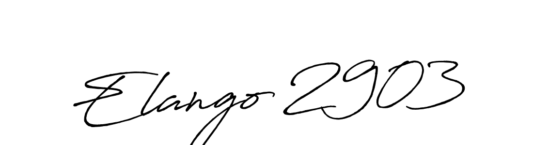 Use a signature maker to create a handwritten signature online. With this signature software, you can design (Antro_Vectra_Bolder) your own signature for name Elango 2903. Elango 2903 signature style 7 images and pictures png