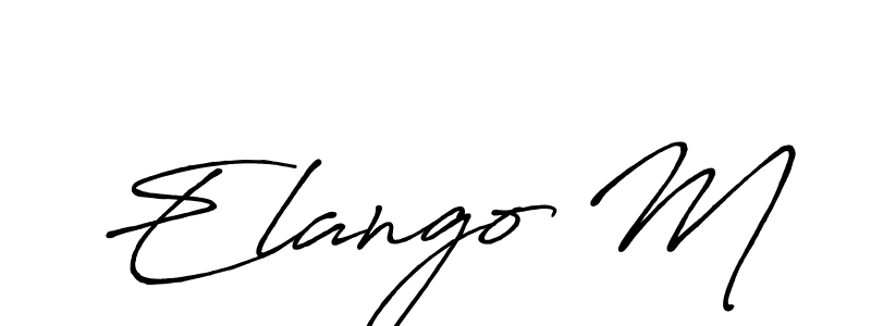 Once you've used our free online signature maker to create your best signature Antro_Vectra_Bolder style, it's time to enjoy all of the benefits that Elango M name signing documents. Elango M signature style 7 images and pictures png