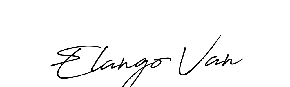 Once you've used our free online signature maker to create your best signature Antro_Vectra_Bolder style, it's time to enjoy all of the benefits that Elango Van name signing documents. Elango Van signature style 7 images and pictures png