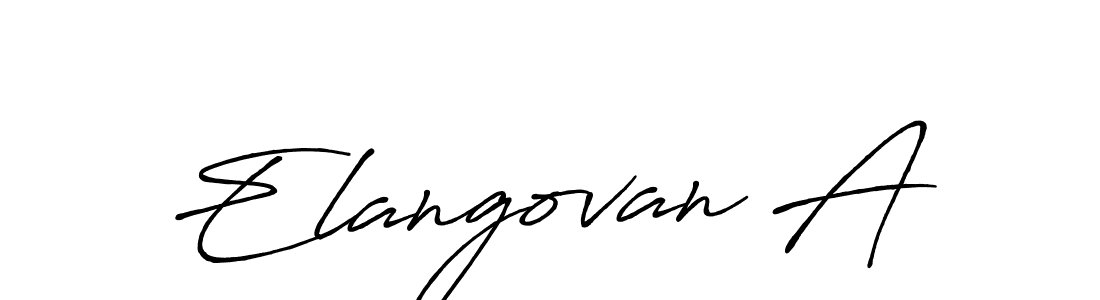 Best and Professional Signature Style for Elangovan A. Antro_Vectra_Bolder Best Signature Style Collection. Elangovan A signature style 7 images and pictures png