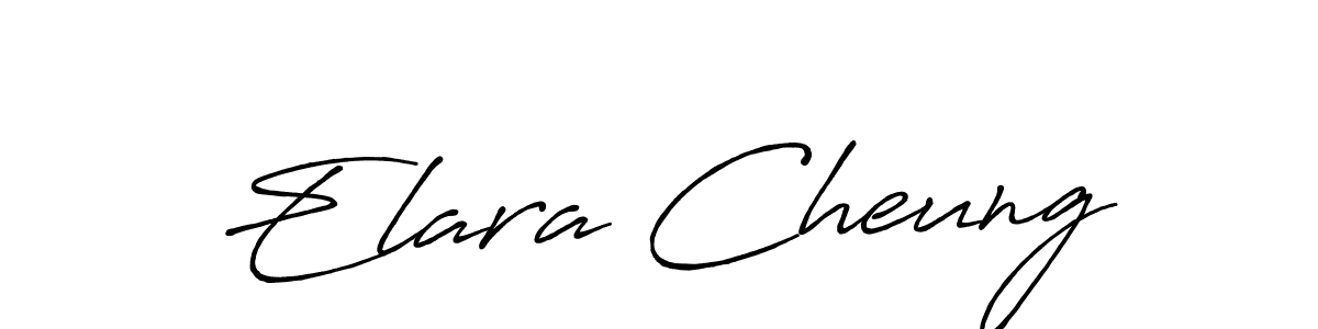 Make a beautiful signature design for name Elara Cheung. With this signature (Antro_Vectra_Bolder) style, you can create a handwritten signature for free. Elara Cheung signature style 7 images and pictures png