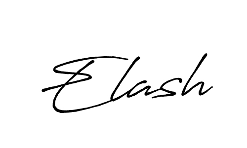 Elash stylish signature style. Best Handwritten Sign (Antro_Vectra_Bolder) for my name. Handwritten Signature Collection Ideas for my name Elash. Elash signature style 7 images and pictures png