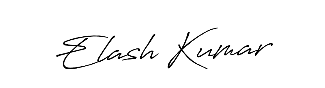 Use a signature maker to create a handwritten signature online. With this signature software, you can design (Antro_Vectra_Bolder) your own signature for name Elash Kumar. Elash Kumar signature style 7 images and pictures png