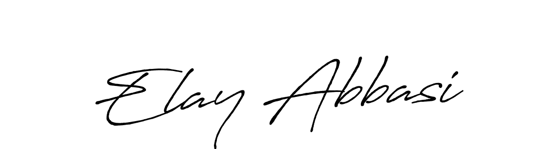 How to make Elay Abbasi signature? Antro_Vectra_Bolder is a professional autograph style. Create handwritten signature for Elay Abbasi name. Elay Abbasi signature style 7 images and pictures png