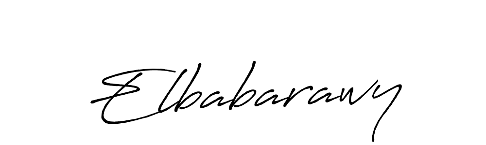 if you are searching for the best signature style for your name Elbabarawy. so please give up your signature search. here we have designed multiple signature styles  using Antro_Vectra_Bolder. Elbabarawy signature style 7 images and pictures png