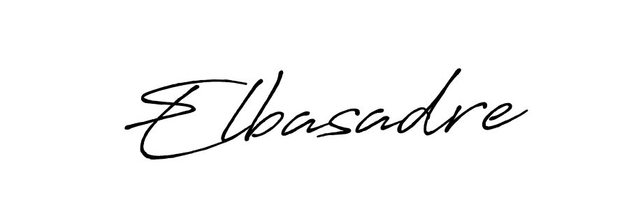 Design your own signature with our free online signature maker. With this signature software, you can create a handwritten (Antro_Vectra_Bolder) signature for name Elbasadre. Elbasadre signature style 7 images and pictures png