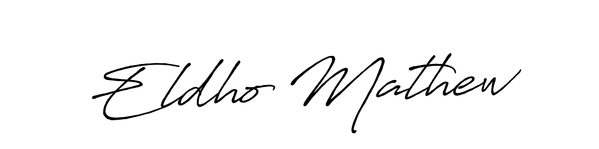 Make a beautiful signature design for name Eldho Mathew. Use this online signature maker to create a handwritten signature for free. Eldho Mathew signature style 7 images and pictures png
