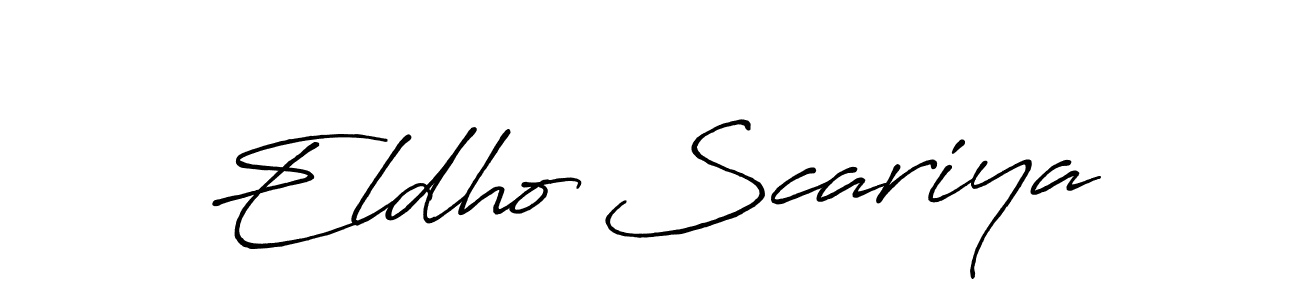 How to make Eldho Scariya signature? Antro_Vectra_Bolder is a professional autograph style. Create handwritten signature for Eldho Scariya name. Eldho Scariya signature style 7 images and pictures png