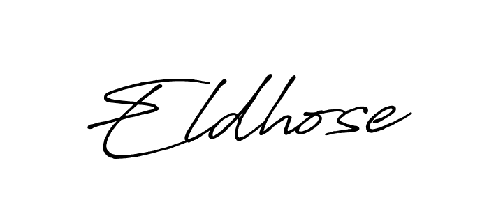 Also we have Eldhose name is the best signature style. Create professional handwritten signature collection using Antro_Vectra_Bolder autograph style. Eldhose signature style 7 images and pictures png
