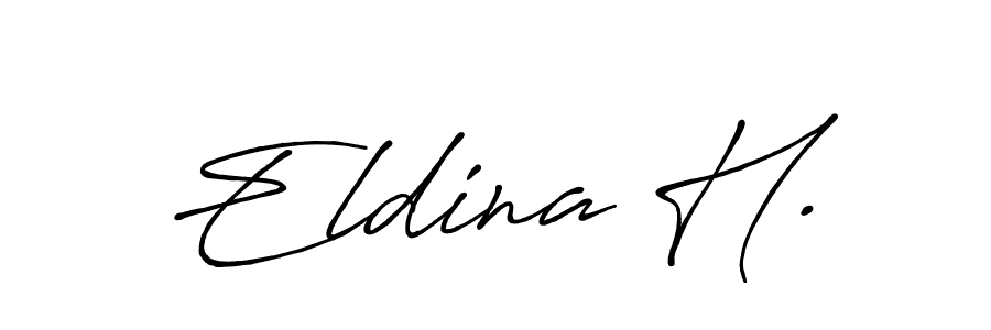 Design your own signature with our free online signature maker. With this signature software, you can create a handwritten (Antro_Vectra_Bolder) signature for name Eldina H.. Eldina H. signature style 7 images and pictures png