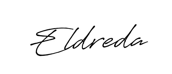 How to make Eldreda signature? Antro_Vectra_Bolder is a professional autograph style. Create handwritten signature for Eldreda name. Eldreda signature style 7 images and pictures png