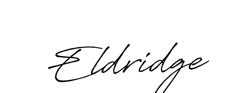 Create a beautiful signature design for name Eldridge. With this signature (Antro_Vectra_Bolder) fonts, you can make a handwritten signature for free. Eldridge signature style 7 images and pictures png