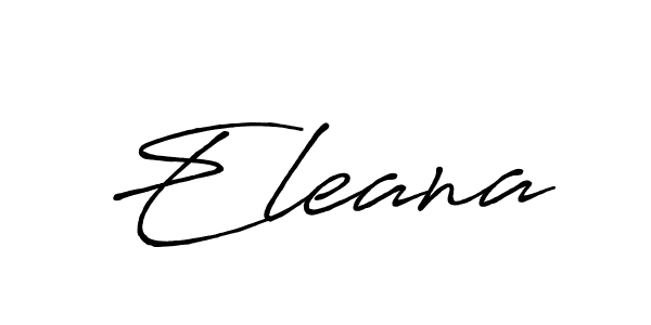 How to make Eleana name signature. Use Antro_Vectra_Bolder style for creating short signs online. This is the latest handwritten sign. Eleana signature style 7 images and pictures png