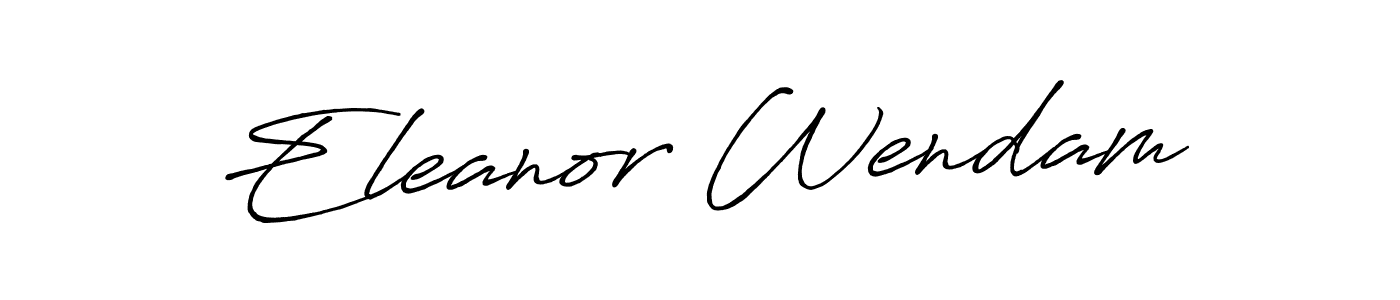 Create a beautiful signature design for name Eleanor Wendam. With this signature (Antro_Vectra_Bolder) fonts, you can make a handwritten signature for free. Eleanor Wendam signature style 7 images and pictures png