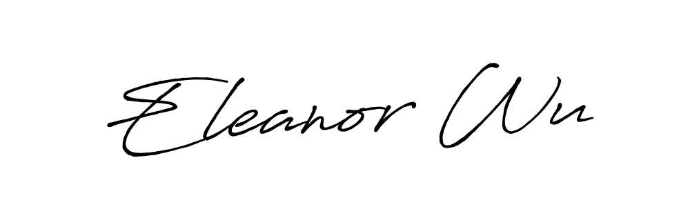 Make a beautiful signature design for name Eleanor Wu. With this signature (Antro_Vectra_Bolder) style, you can create a handwritten signature for free. Eleanor Wu signature style 7 images and pictures png