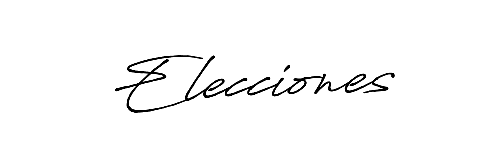 How to make Elecciones signature? Antro_Vectra_Bolder is a professional autograph style. Create handwritten signature for Elecciones name. Elecciones signature style 7 images and pictures png