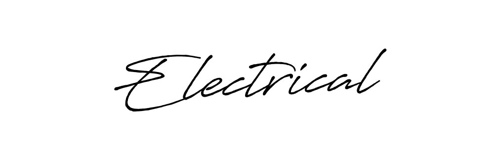 Also You can easily find your signature by using the search form. We will create Electrical name handwritten signature images for you free of cost using Antro_Vectra_Bolder sign style. Electrical signature style 7 images and pictures png