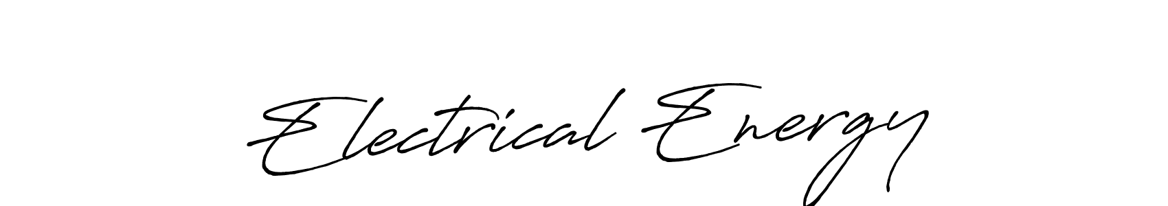 Design your own signature with our free online signature maker. With this signature software, you can create a handwritten (Antro_Vectra_Bolder) signature for name Electrical Energy. Electrical Energy signature style 7 images and pictures png