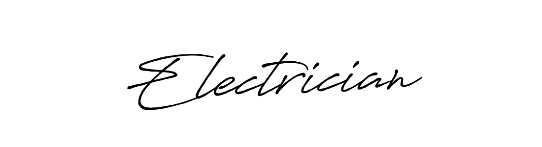 The best way (Antro_Vectra_Bolder) to make a short signature is to pick only two or three words in your name. The name Electrician include a total of six letters. For converting this name. Electrician signature style 7 images and pictures png