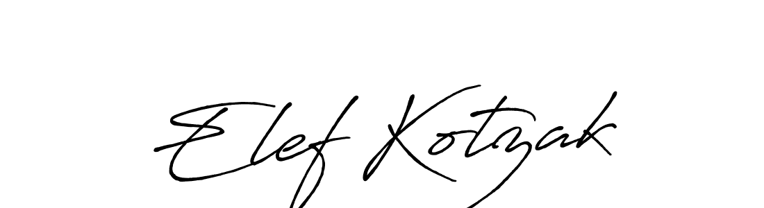 Use a signature maker to create a handwritten signature online. With this signature software, you can design (Antro_Vectra_Bolder) your own signature for name Elef Kotzak. Elef Kotzak signature style 7 images and pictures png