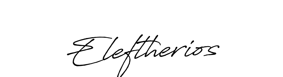 Eleftherios stylish signature style. Best Handwritten Sign (Antro_Vectra_Bolder) for my name. Handwritten Signature Collection Ideas for my name Eleftherios. Eleftherios signature style 7 images and pictures png