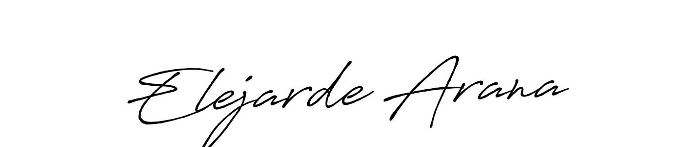 Elejarde Arana stylish signature style. Best Handwritten Sign (Antro_Vectra_Bolder) for my name. Handwritten Signature Collection Ideas for my name Elejarde Arana. Elejarde Arana signature style 7 images and pictures png