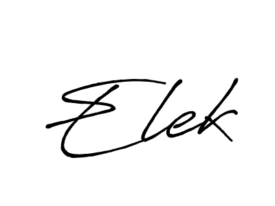 Also we have Elek name is the best signature style. Create professional handwritten signature collection using Antro_Vectra_Bolder autograph style. Elek signature style 7 images and pictures png